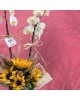 White Orchid w/ Sunflower